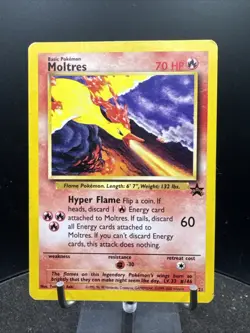 Moltres 21 Wizards Of The Coast Original Black Star Promo Pokemon Card - Image 1