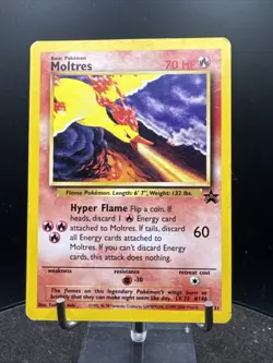 Moltres 21 Wizards Of The Coast Original Black Star Promo Pokemon Card - Image 3