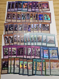 YUGIOH DARKLORD solfachord deck 66 total lightly played-mp 1st ed-unlimited - Image 1