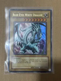 Yu-Gi-Oh! TCG Blue-Eyes White Dragon 2002 LOB-001 Unlimited MP - Image 1