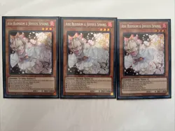 3x Ash Blossom & Joyous Spring Prismatic Secret Rare MP22-EN257 Near Mint - Image 1