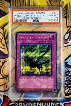 Yu-Gi-Oh! WINDSTORM OF ETAQUA Power of Chaos Yugi PCY-001 PSA 10 Secret GEM MINT - Image 1