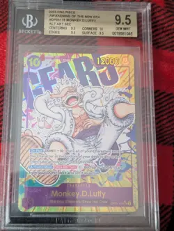 One Piece Monkey D Luffy OP05-119 SEC Alt Art Parallel ENGLISH Card BGS 9.5 - Image 1