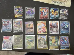 Pokemon Card Lot of 17 V and Full Art Nm Condition See Photos - Image 1
