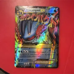 Pokemon M Swampert EX XY87 XY Promo Mega Holo 220 HP Card Strongarm Impact - Image 1