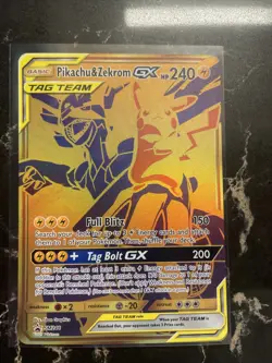 Pikachu & Zekrom GX SM248 Promo Black Star Holo Rare Pokemon TCG NM Card - Image 1