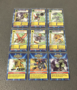 (6) Digimon Digi-Battle Taco Bell Promo Cards + (3) Tip Cards / Bandai 2000 - Image 1