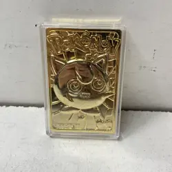 1999 Burger King Pokemon Jigglypuff 23K Gold-Plated Trading Card With Pokeball - Image 5