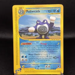 Poliwrath #60 60/165 Expedition Ereader Rare Vintage WOTC POkemon Card - MP+ - Image 1