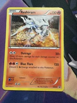 Pokemon TCG Reshiram BW23 Black & White Promo Card Black Star HP - Image 1
