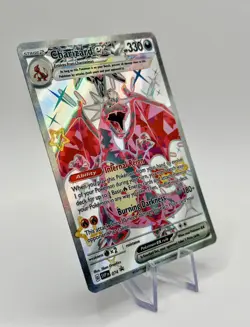 Pokemon Card Charizard EX SVP 074 Scarlet & Violet Black Star Promo Full Art NM - Image 4