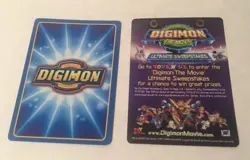 Digimon : The Movie - (5) Rare Promo DIGI-BATTLE Card Factory Sealed Packs - Image 3