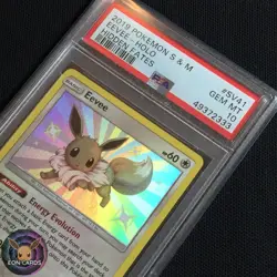 Shiny Eevee HOLO RARE SV41/SV94 (PSA 10 GEM MINT) Hidden Fates Pokemon Cards - Image 3