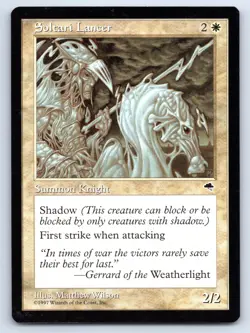 MTG Soltari Lancer Normal C Tempest (TMP) 44 NM Magic - Image 1