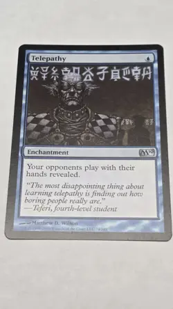 MTG Magic The Gathering - Ninth Edition - Telepathy NM Uncommon - Image 1