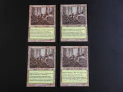 4x Hickory Woodlot LP [Mercadian Masques] #1 Mtg Magic Free Tracking! - Image 1
