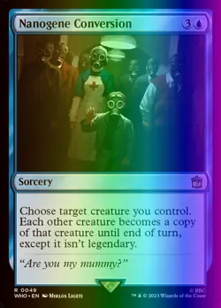 MTG Magic the Gathering Nanogene Conversion (49/1448) Doctor Who LP FOIL - Image 1
