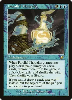 MTG Magic the Gathering Parallel Thoughts (44/143) Scourge MP - Image 1