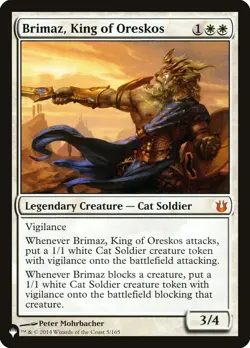 MTG Magic the Gathering Brimaz, King of Oreskos (BNG-5/3034) The List LP - Image 1