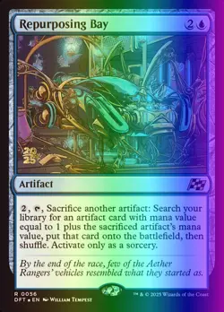 MTG Magic the Gathering Repurposing Bay (56s/159) Aetherdrift Promos LP FOIL - Image 1