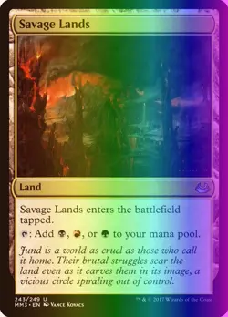 MTG Savage Lands (243/270) Modern Masters 2017 Japanese LP FOIL - Image 1