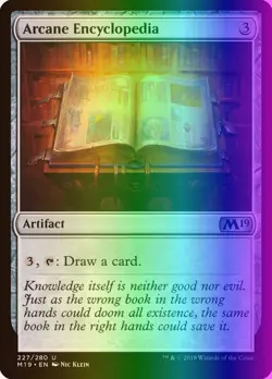 MTG Magic the Gathering Arcane Encyclopedia (227/339) Core Set 2019 LP FOIL - Image 1