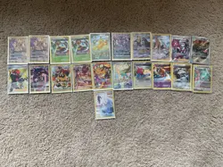Lot of full art pokemon cards, some are secret rares and some are promos - Image 1