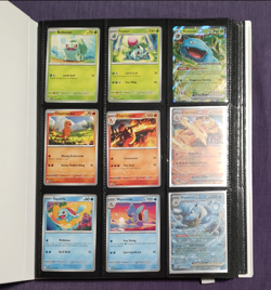 Pokemon 151 Complete Base Set C/UC/R/EX w/ Promos and Energies & Binder #1-165 - Image 1