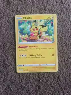 ❄Pikachu Sword & Shield Lost Origin 052/196 Regular Common Pokemon 2022 Card - Image 1