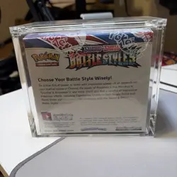 Pokemon Sword and Shield Battle Styles Booster Box Factory Sealed Acrylic Case - Image 3