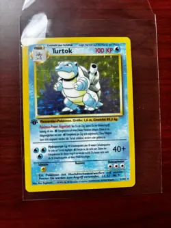 Turtok (German Blastoise) first edition Pokemon TCG Base Set - Image 2