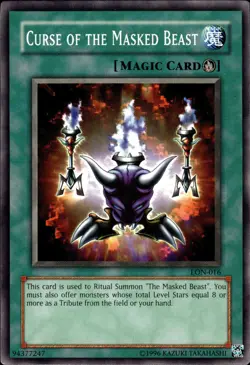 Curse Of The Masked Beast - LON-016 - NM - YuGiOh - Image 1