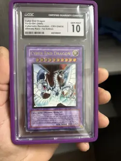Yu-Gi-Oh! Cyber End Dragon Ultimate Rare CRV-EN036 1st Edition CGC 10 POP 1! - Image 1