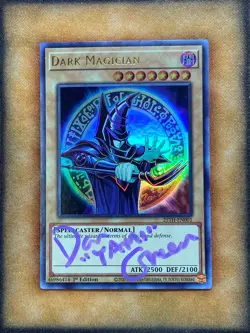 Yugioh Dark Magician 25TH-EN001 Ultra Rare 1st Ed SIGNED BY DAN GREEN "YAMI" NM - Image 1