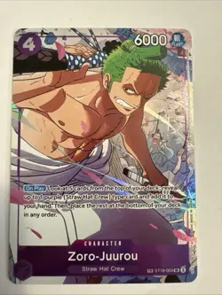 Zoro-Juurou ST18-004 Treasure Rare - Emperors in the New World - One Piece TCG - - Image 3
