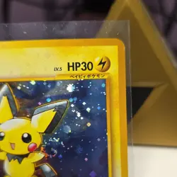 Pokemon Pichu Holo Rare Gold Silver to a New World Japanese Card No.172 Baby - Image 3