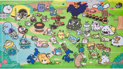 Pokemon Card Game Pokemon Yurutto Rubber play mat Supply goods - Image 1