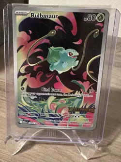 Sealed 2025 Pokemon Mega Evolution Bulbasaur STAMPED Promo Card 133/132 - Image 1
