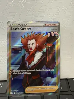 Pokemon Boss's Orders TG24 Lost Origin Ultra Rare Full Art Holo Card - Image 1