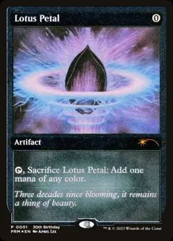 Lotus Petal (Foil Etched) [30th Anniversary Promos] Foil Near Mint - Image 1