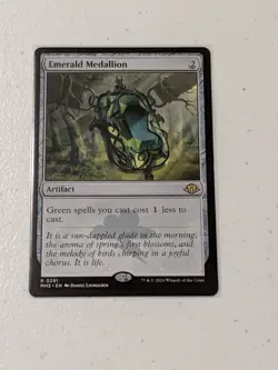 MTG Emerald Medallion - Modern Horizons 3 NM - Image 1