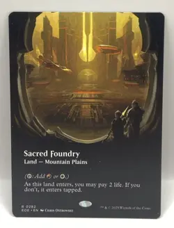 Sacred Foundry Borderless Edge of Eternities NM MTG - Image 1