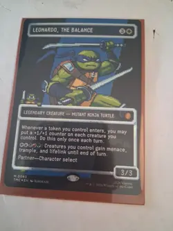 Leonardo, the Balance (0083) (Borderless) (Surge Foil) Commander: Teenage Mutant - Image 1