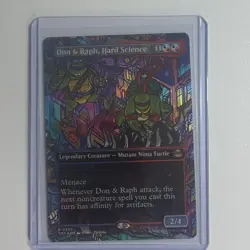 Magic: The Gathering Don & Raph, Hard Science Holo Legendary Creature TMNT - Image 1