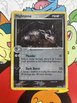 Mightyena 18/108 EX Power Keepers Cosmos Holo Rare Pokemon Card TCG LP - Image 1