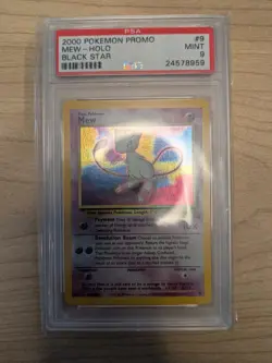 Pokemon | 2000 Promo | Mew - Black Star | Holo | #9 | PSA 9 - Image 1