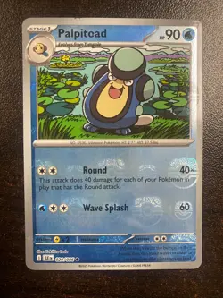 Pokemon TCG Palpitoad 020/086 Reverse Holo Masterball Black Bolt Near Mint NM - Image 1