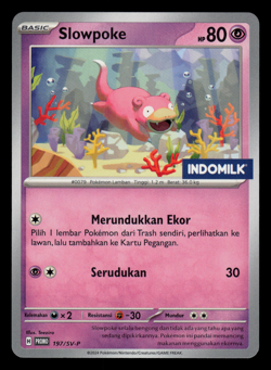 MP - Pokemon Indonesia Slowpoke 197/SV-P Indomilk Kids Promo - Image 1