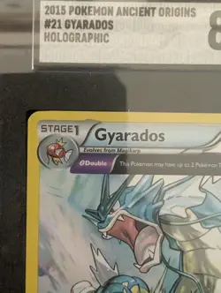 2015 POKEMON XY #21 GYARADOS HOLO NM-MT SGC 8 ANCIENT ORIGINS - Image 3