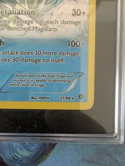 2015 POKEMON XY #21 GYARADOS HOLO NM-MT SGC 8 ANCIENT ORIGINS - Image 5